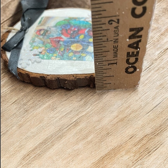 Santa Claus Motorcycle Holiday Ornament - Picture 4 of 4